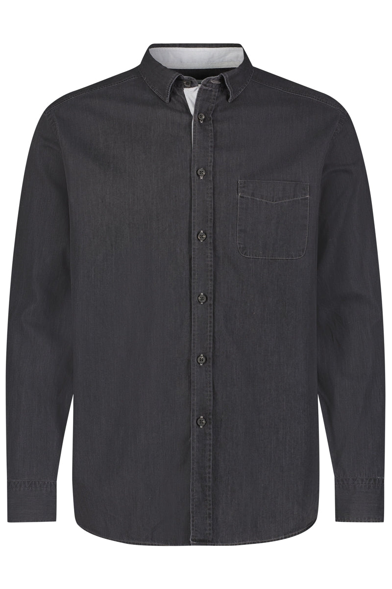 Wholesale,American Heritage, American Heritage Charcoal Grey Tencel Shirt, Grey, Medium-44-TagM