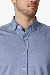 34 Heritage Indigo Star Print Jacquard Shirt