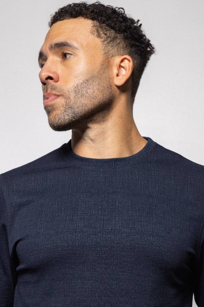 Wholesale,Mason Cruz, Mason Cruz Indigo Performance T-shirt, Blue, Medium-41-TagM