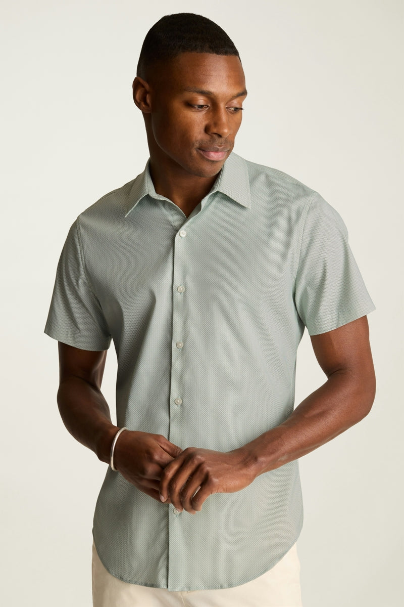 Wholesale,Bonobos, Bonobos Green Geo Print Performance Shirt, Green, Extra Large-48-TagXL
