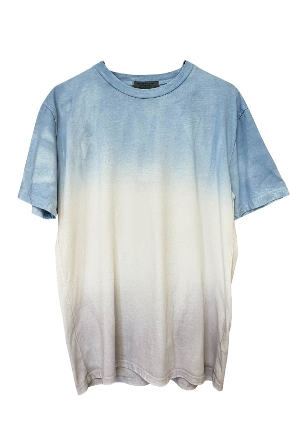 Wholesale,Jerry Kaye, Jerry Kaye Blue/Grey Ombre Dip Dyed T-shirt, Blue, Large-44-TagL