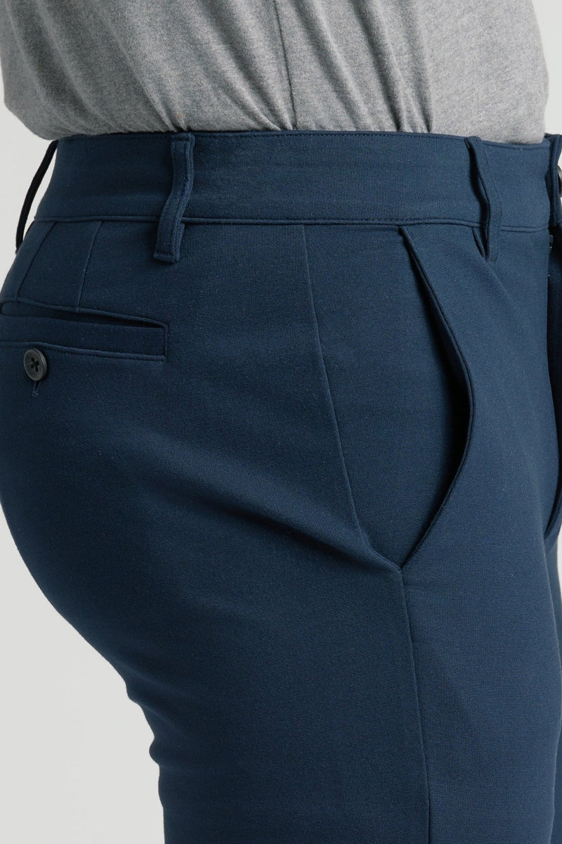 Wholesale,True Classic, True Classic Navy Ultra Stretch Knit Chino Pants, Blue, 32W-32L-Tag32