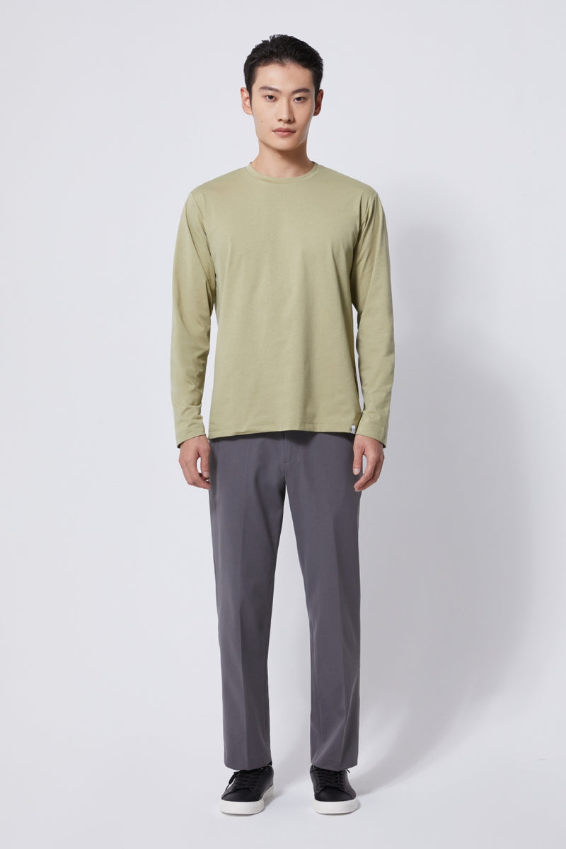 Direct From Brand,FYNE, FYNE Olive Green Moisture Absorption T-shirt, Green, Large-42-TagL