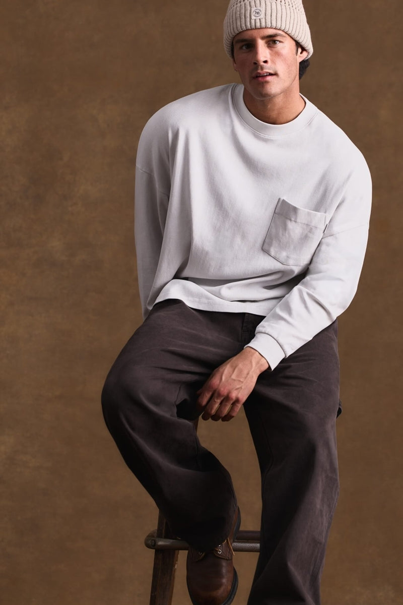 Wholesale,INDUSTRIE AUSTRALIA, INDUSTRIE AUSTRALIA  Cream Boxy T-Shirt, Cream, Medium-44-TagM