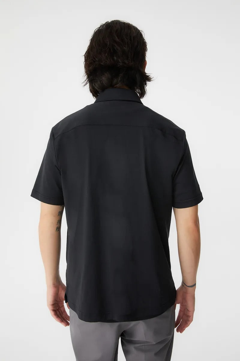 Direct From Brand,FYNE, FYNE Black Micro-elasticity Performance Shirt, Black, Extra Extra Large-54-TagL
