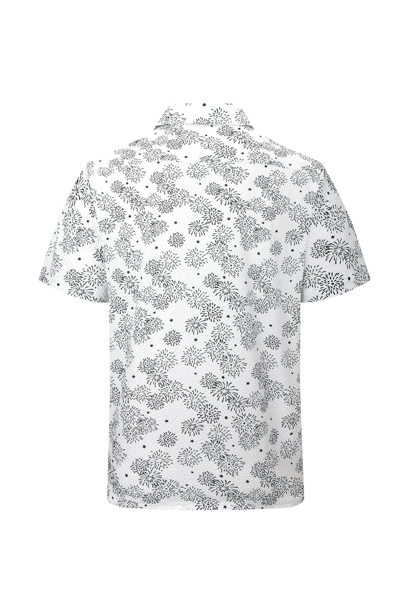 Wholesale,American Heritage, American Heritage White/Black Firework Print Seersucker Shirt, White, Small-43-TagSMedium-46-TagMLarge-48-TagLExtra Large-52-TagXLExtra Extra Large-55-TagXXLExtra Extra Extra Large-58-Tag3XL