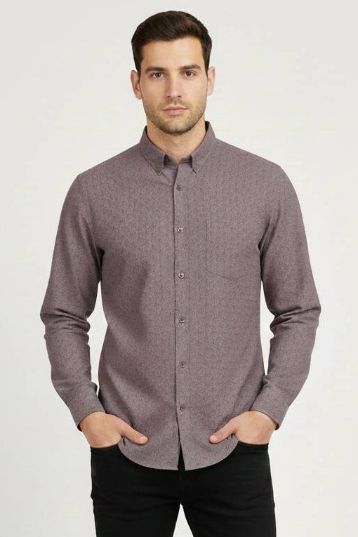 Wholesale,Vustra, Vustra Purple Geo Print Organic Cotton Shirt, Purple, Medium-43-TagMLarge-45-TagL