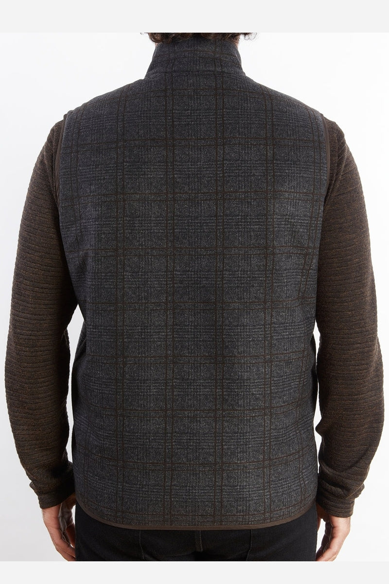 Wholesale,Nicoby Age of Wisdom, Nicoby Age of Wisdom Grey Plaid Utility Quilted Vest, Grey, Large-46-TagL