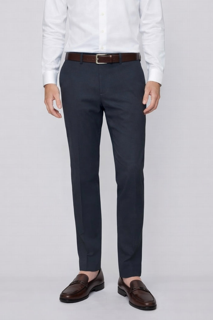 Wholesale,Projek Raw, Projek Raw Navy Marine Classic Fit Chino Dress Pants, Blue, 38W-32L-Tag38