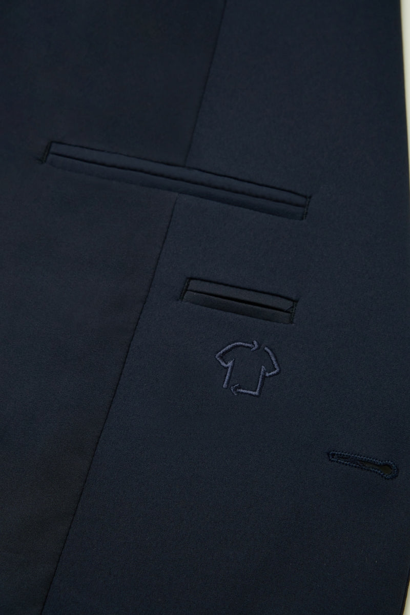 Direct From Brand,FYNE, FYNE Navy Water Repellent Four-side Stretch Blazer, Blue, Medium-40-TagMLarge-42-TagLLarge-44-TagXL