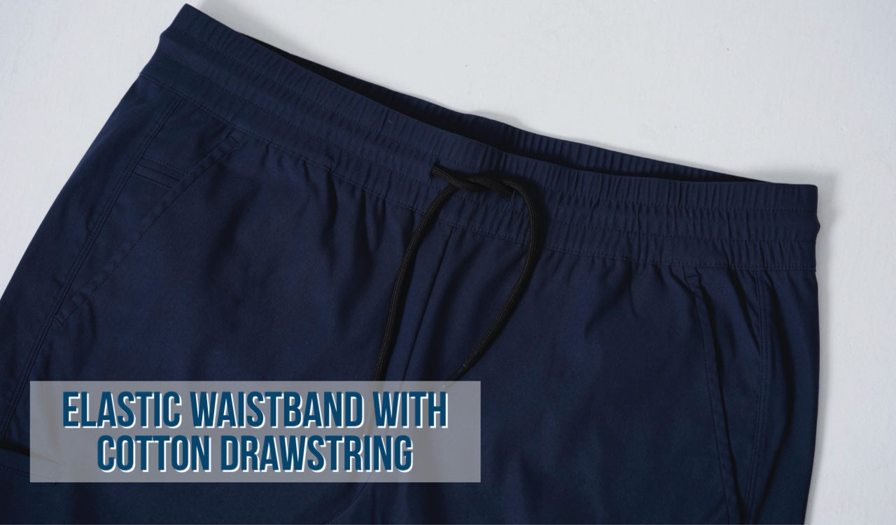 Direct From Brand,PROFI, PROFI Navy Blue Multi-Functional Sun protection and UV resistance Sporty Joggers, Blue, 33W-28L-TagL