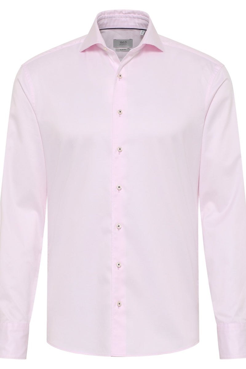 Wholesale,Eterna, 1863 by Eterna Rose Structured Twill Slim Fit Shirt, Pink, Small-38-Tag15Small-40-Tag15.5Medium-42-Tag16Large-45-Tag17