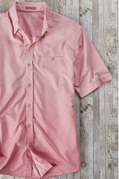 Wholesale,Nicoby Age of Wisdom, Nicoby Age of Wisdom Pink Birdseye Textured Knit Shirt, Pink, Large-44-TagL
