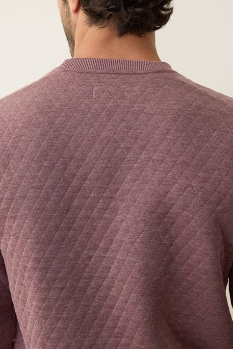 Wholesale,Marine Layer, Marine Layer Plum Corbet Quilted Sweatshirt, Purple, Extra Large-50-TagXL