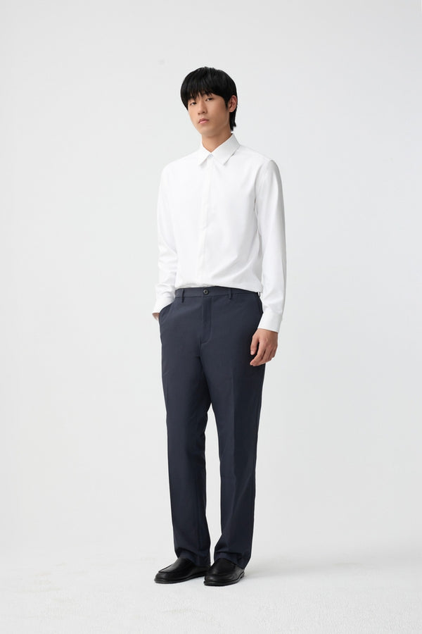 FYNE White Moisture Absorption Slim Fit Dress Shirt