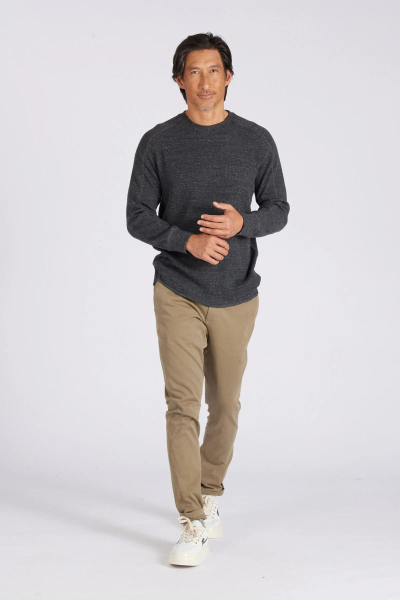 Faire,Grayers, Grayers Charcoal Waffle Crewneck Tee, Grey, Extra Large-49-TagXL