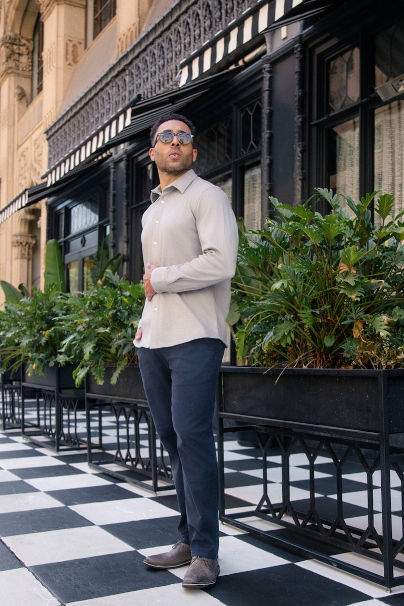 Wholesale,Mason Cruz, Mason Cruz Grey Knit Button Up Shirt, Grey, Small-41-TagSMedium-43-TagMLarge-45-TagLExtra Large-48-TagXLExtra Extra Large-50-TagXXL