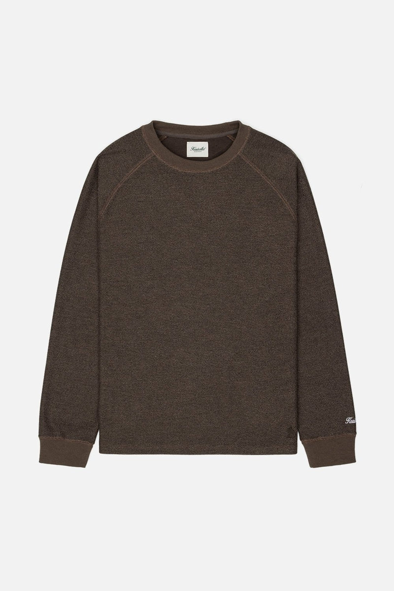 Other,Kuwalla, Kuwalla Brown Marled Crewneck Thermal, Brown, Small-42-TagS