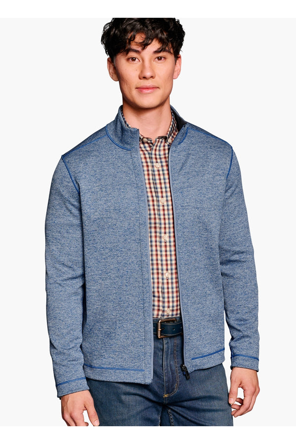 Johnston & Murphy Navy Reversible Performance Knit Jacket