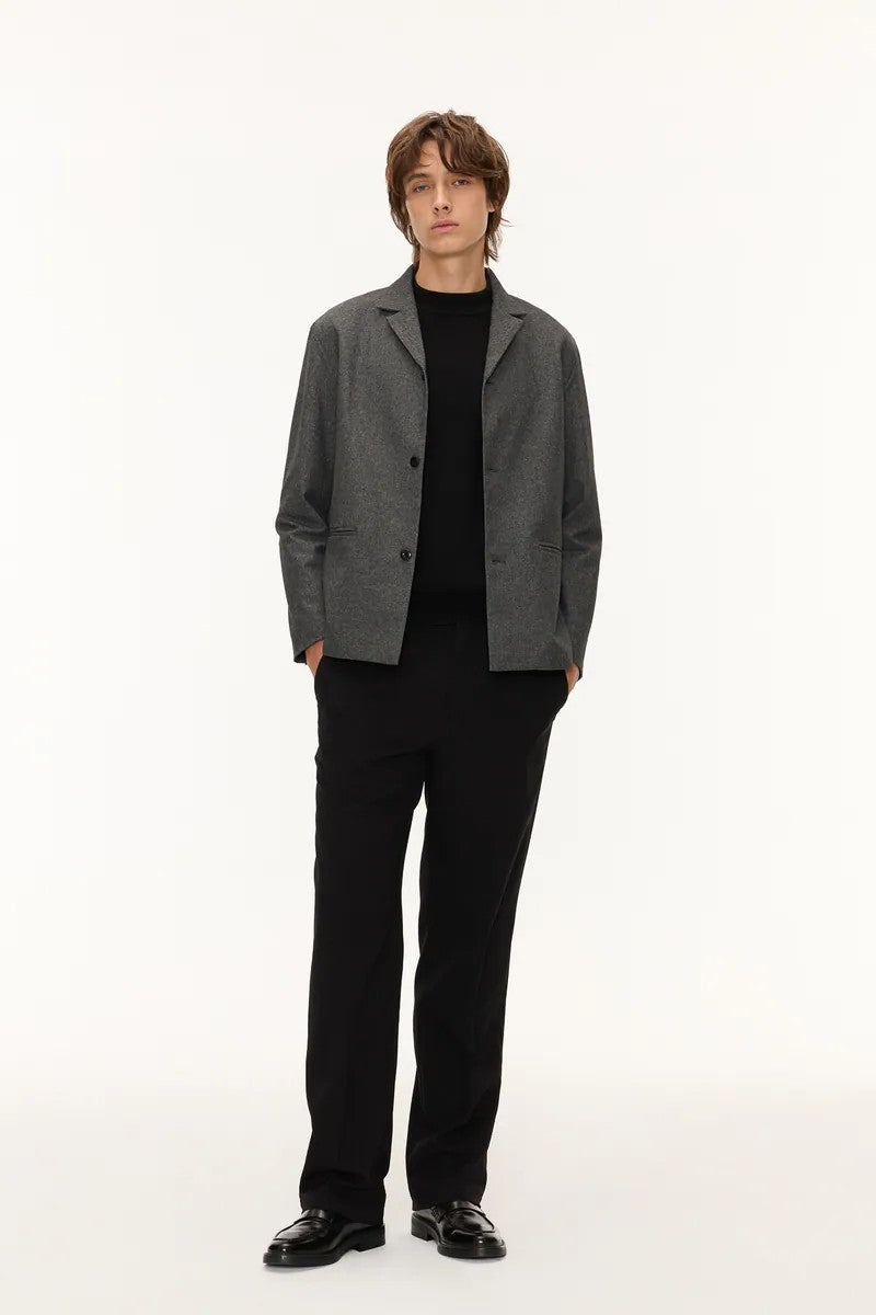Direct From Brand,FYNE, FYNE Dark Grey Water-Repellent Casual Blazer, Grey, Large-47-TagL