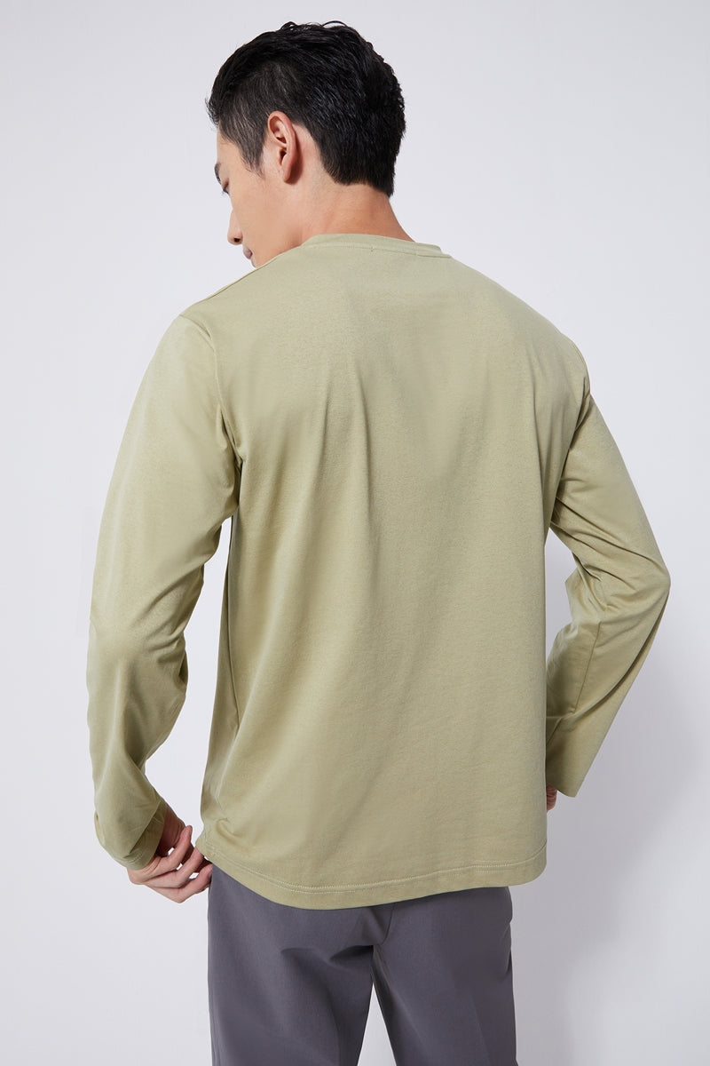 Direct From Brand,FYNE, FYNE Olive Green Moisture Absorption T-shirt, Green, Extra Large-44-TagXL