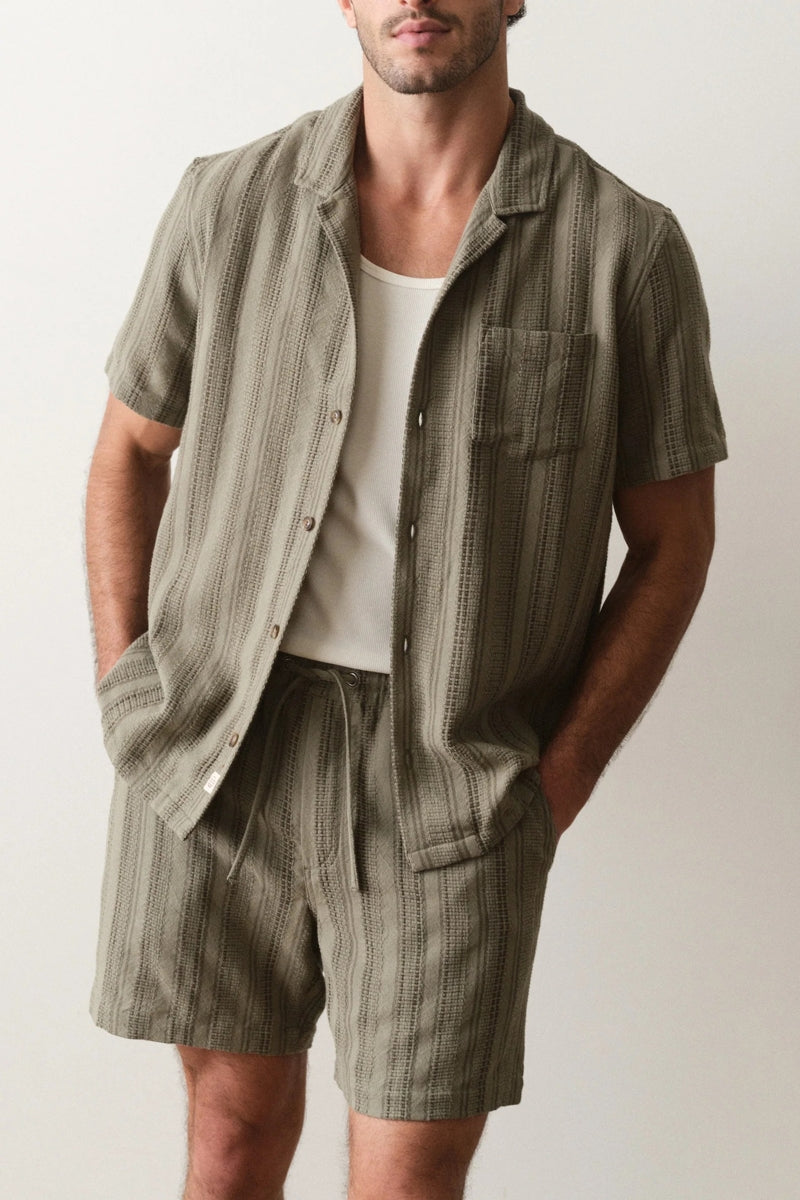 Wholesale,Marine Layer, Marine Layer Olive Dobby Textured Resort 6