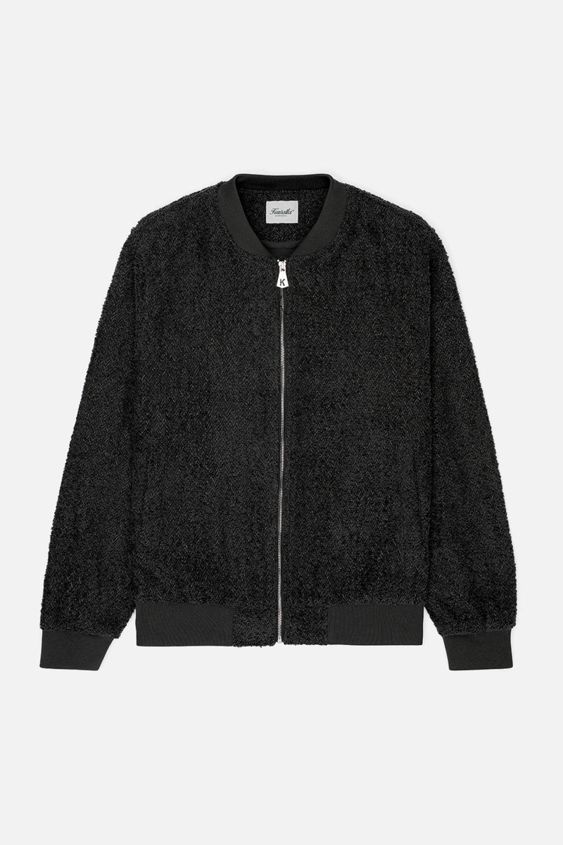Wholesale,Kuwalla, Kuwalla Charcoal Plush Bomber Jacket, Grey, Medium-46-TagM
