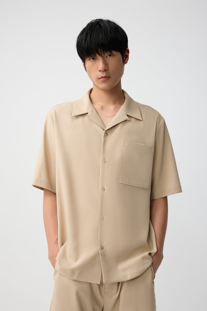 Direct From Brand,FYNE, FYNE Light Khaki Moisture-wicking Shirt, Tan, Medium-45-TagMLarge-47-TagLExtra Large-49-TagXL