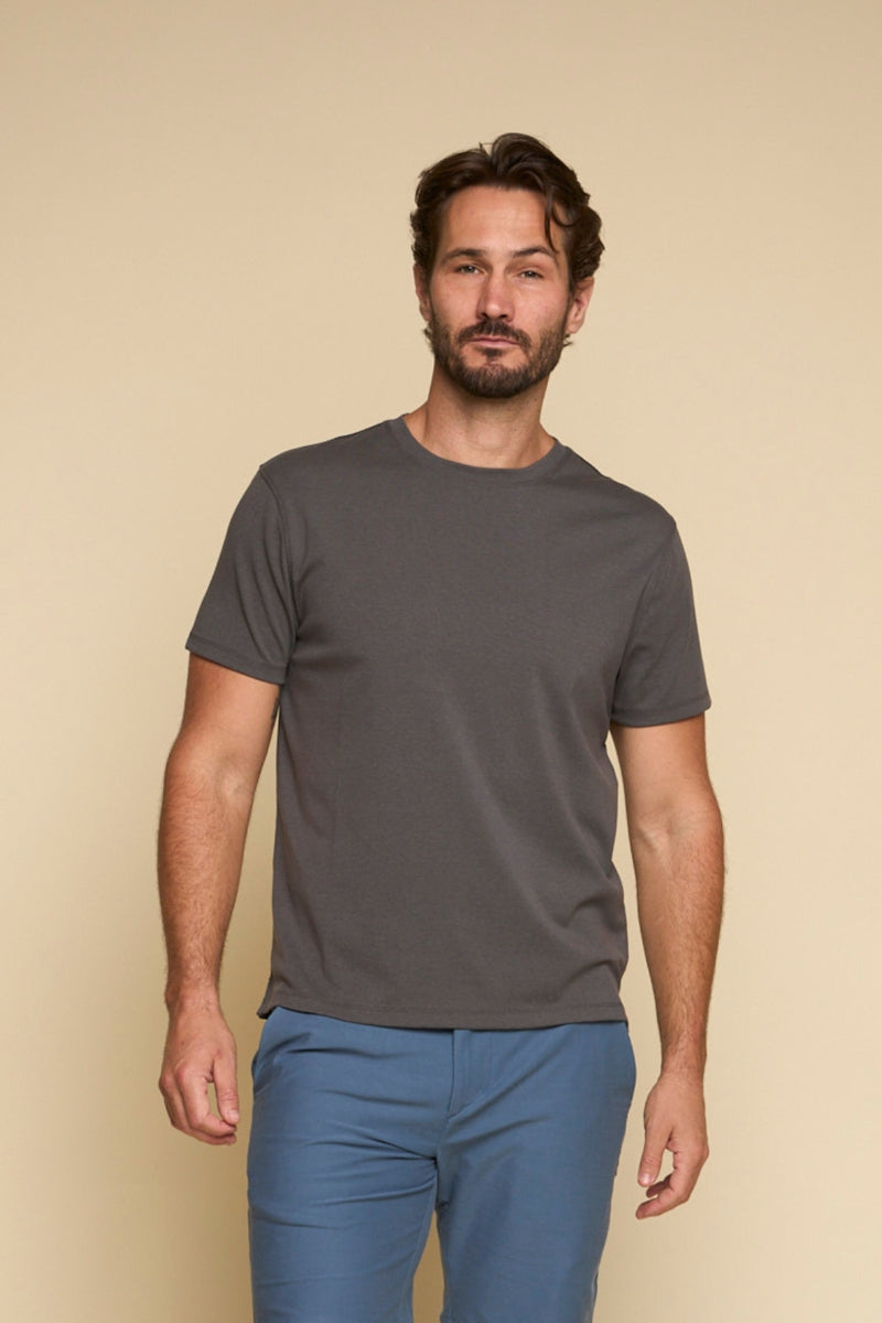 Wholesale,Fundamental Coast, Fundamental Coast Dark Shadow Stretch Tee, Grey, Medium-42-TagMLarge-45-TagLExtra Large-48-TagXL