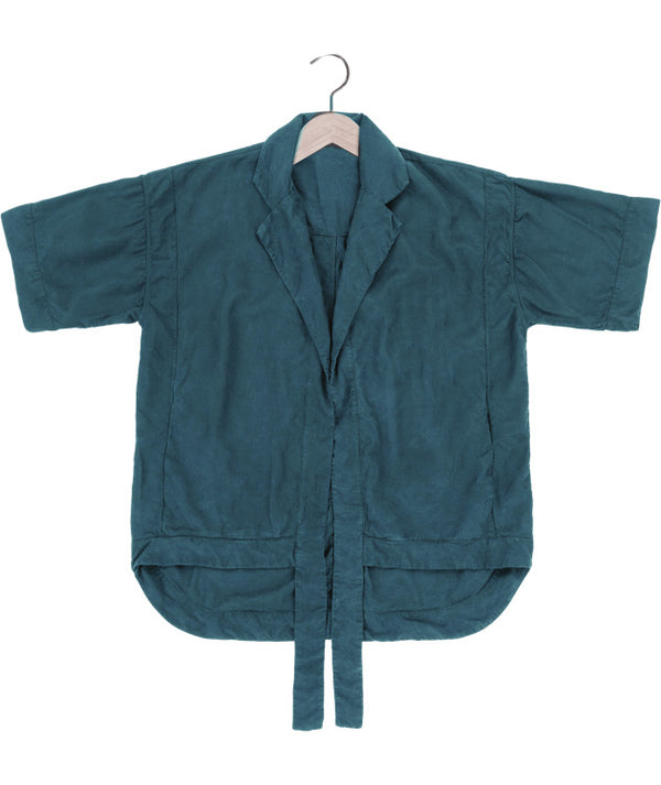 Reese De Luca Teal Wrap Tencel Jacket