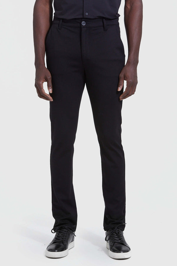 True Classic Black 4-way Stretch Pant