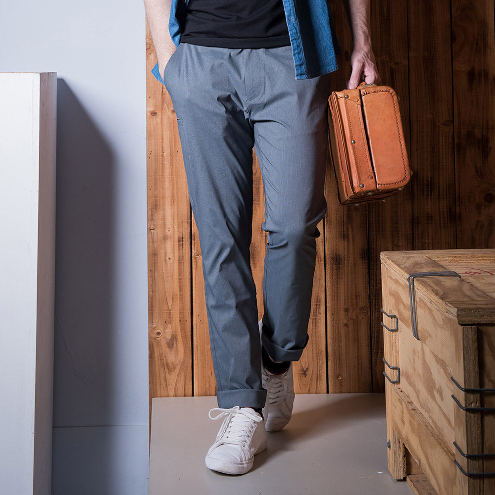 Brand Partner,PROFI, PROFI Light Grey Premium Cool-yarn Multi-pockets Casual Functional Pants, Grey, 38W-30L-Tag38