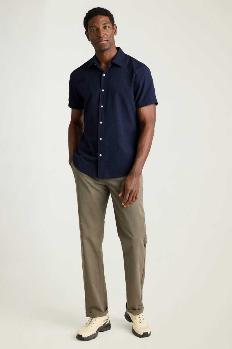 Wholesale,Bonobos, Bonobos Dark Navy Seersucker Short Sleeve Shirt, Blue, Large-45-TagL