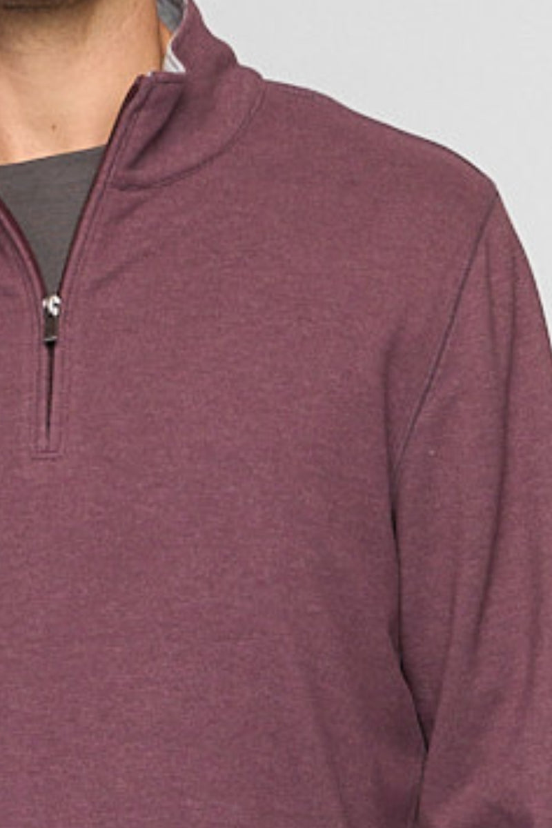 Wholesale,Fundamental Coast, Fundamental Coast Wine Soft Qtr Zip, Purple, Large-48-TagL
