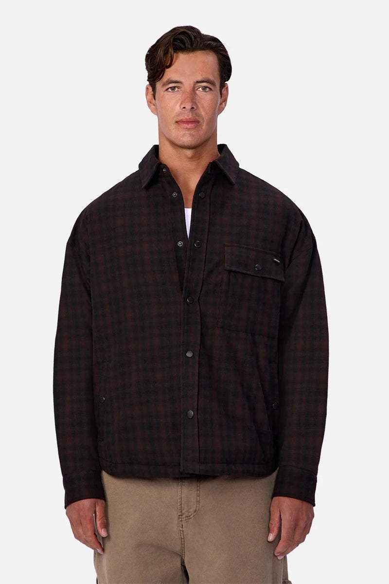 Wholesale,INDUSTRIE AUSTRALIA, INDUSTRIE AUSTRALIA Black/Brown Padded Jacket, Black, Large-53-TagL