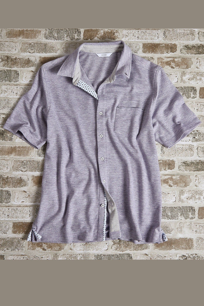 Wholesale,Nicoby Age of Wisdom, Nicoby Age of Wisdom Purple Honeycomb Knit Textured Shirt, Purple, Small-42-TagSMedium-44-TagMLarge-46-TagLExtra Large-48-TagXLExtra Extra Large-50-TagXXL