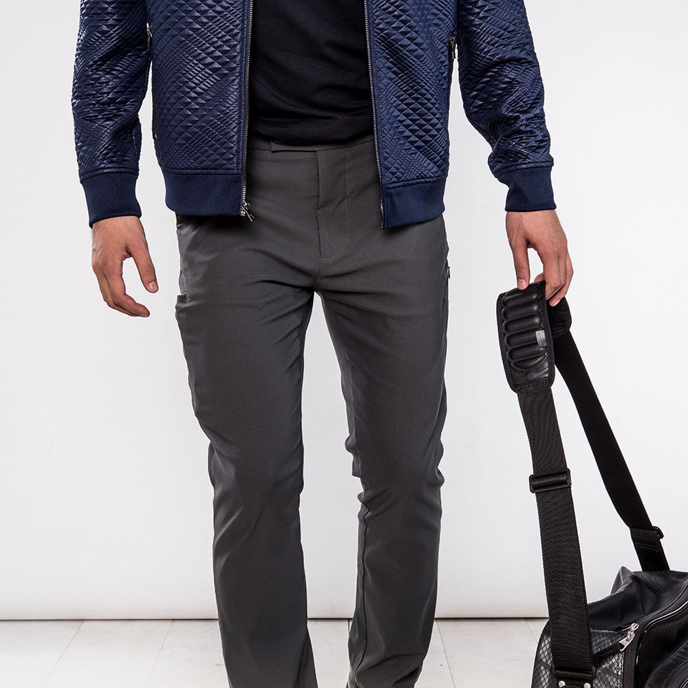 Brand Partner,PROFI, PROFI Dark Grey Viscose Multi-pockets Moisture-wicking Casual Functional Pants, Grey, 30W-30L-Tag30