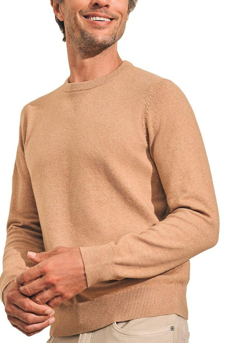 Wholesale,Faherty, Faherty Tan Heather Crewneck Sweater, Tan, Extra Extra Large-52-TagXXL