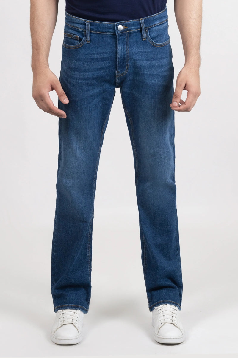 Wholesale,Brisk, Brisk Blue Straight Fit Super Stretch Jeans, Blue, 32W-33L-Tag32