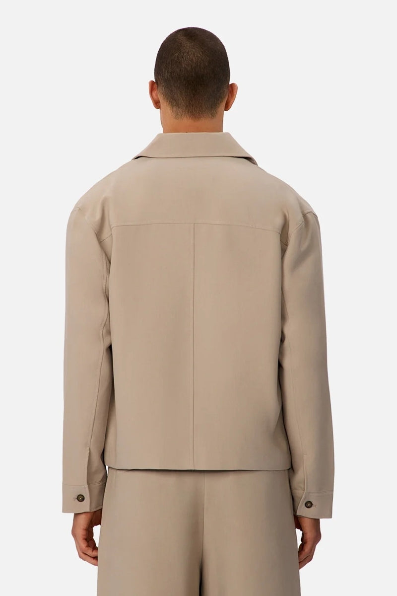 Wholesale,INDUSTRIE AUSTRALIA, INDUSTRIE AUSTRALIA Stone Jacket with Chest Pocket, Tan, Medium-44-TagMLarge-46-TagLSmall-42-TagS