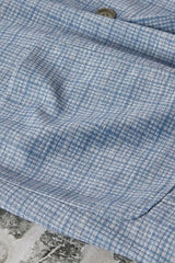 Nicoby Age of Wisdom Sky Plaid Knit Stretch Blazer