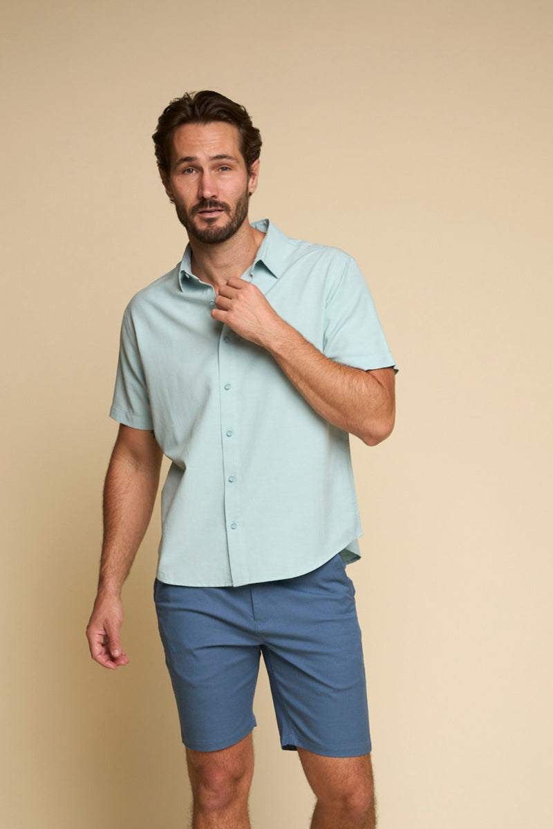 Wholesale,Fundamental Coast, Fundamental Coast Surf Blue Stretch Shirt, Blue, Medium-44-TagMLarge-47-TagLExtra Large-50-TagXL