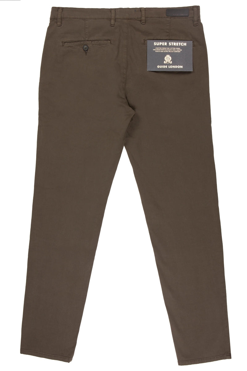 Faire,Guide London, Guide London Brown Chinos Pants, Brown, 30W-30L-Tag30