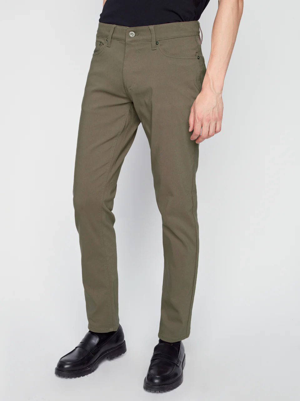 Wholesale,Projek Raw, Projek Raw Olive 5 Pocket Comfort Waist Pant, Green, 33W-31L-Tag33