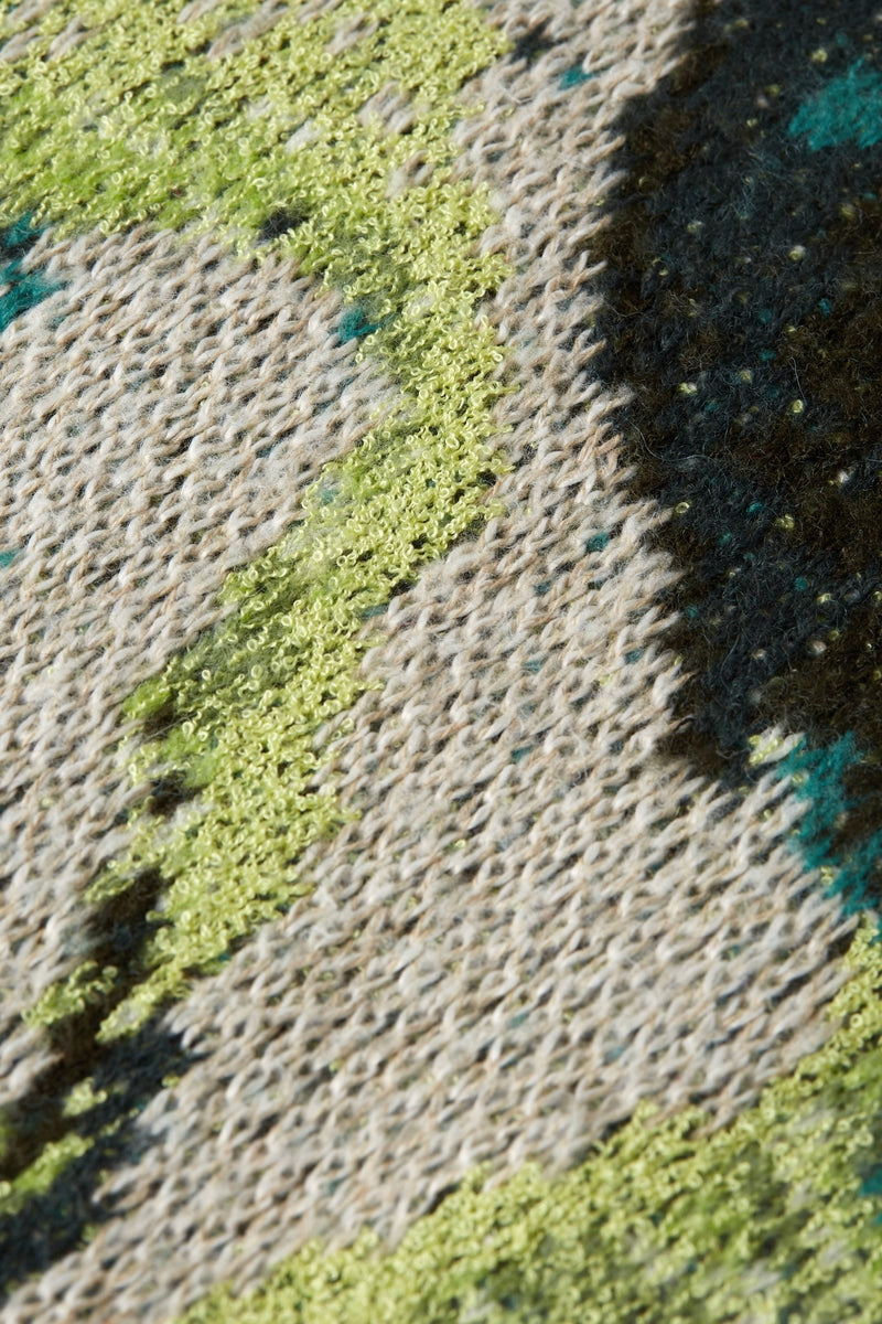 Wholesale,Scotch & Soda, Scotch & Soda Watercolor Multi Abstract Textured Sweater, Green, Extra Extra Large-54-TagXXL