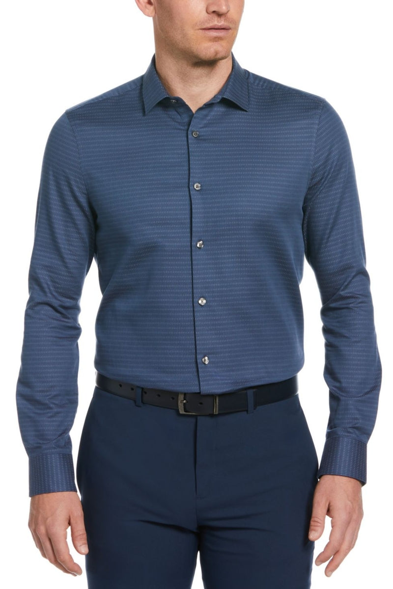 Wholesale,Perry Ellis, Perry Ellis BlueTextured Dobby Button-down Shirt, Blue, Extra Large-50-TagXL