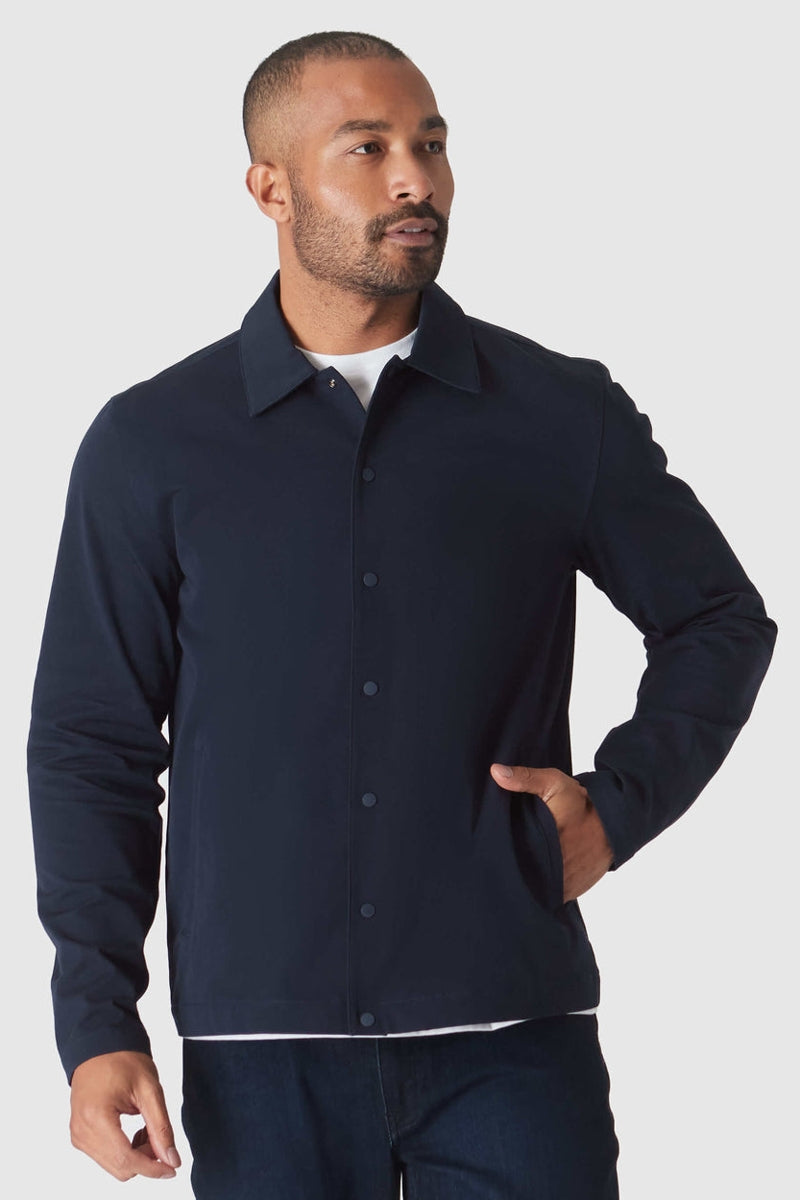 Faire,True Classic, True Classic Navy Added Stretch Twill Jacket, Blue, Large-44-TagL