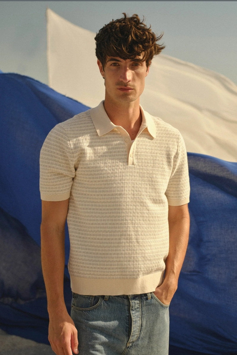 Wholesale,Wax London, Wax London Natural Mini Geometric Knitted Polo, Cream, Extra Extra Large-47-TagXXLExtra Large-45-TagXLLarge-43-TagLMedium-41-TagMSmall-39-TagS