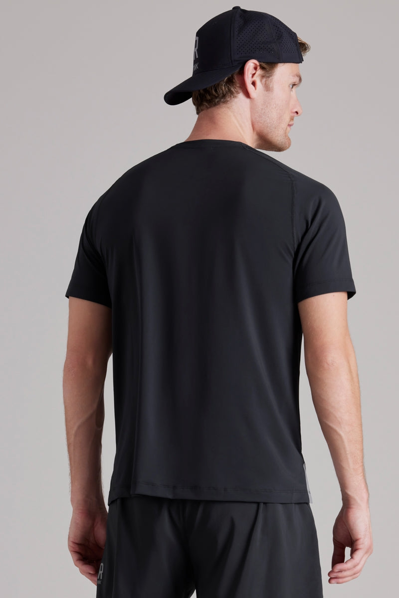 Wholesale,Rhone, Rhone Black UPF 50+ All-way Stretch Athletic T-Shirt, Black, Medium-41-TagM