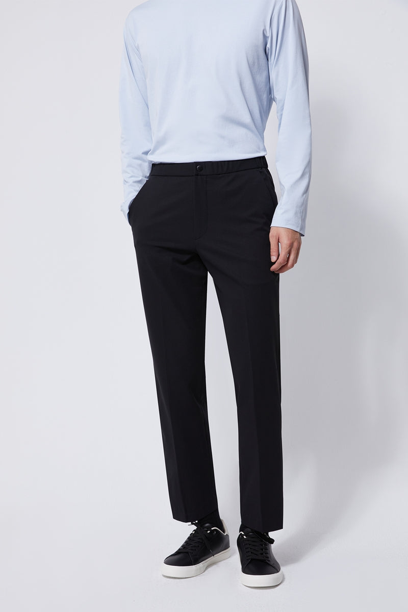 Direct From Brand,FYNE, FYNE Black Hidden Drawstring Performance Water Repellent Pants, Black, 32W-28L-TagL